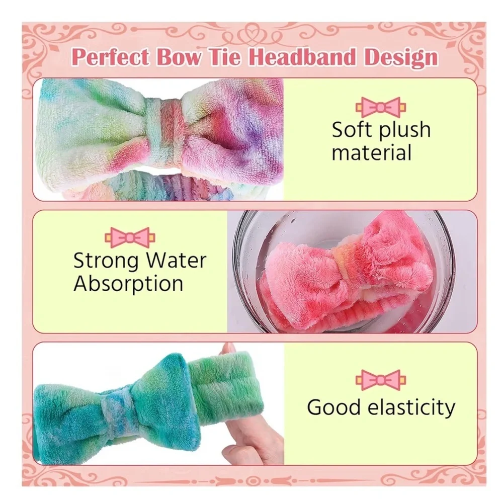 Multi-Colored Spa Headband Bulk